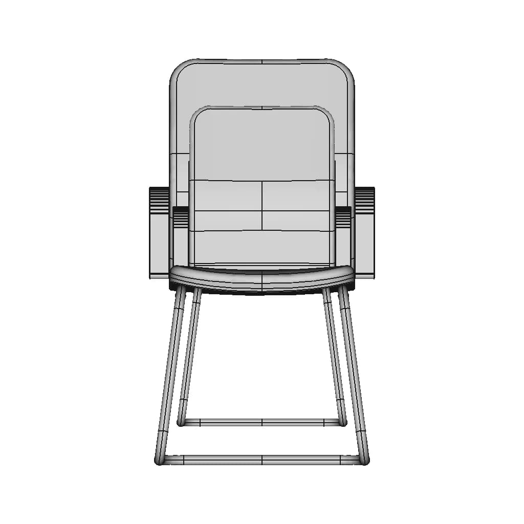 Feeling Cantilever Armchair 1 | Industrial CAD Design_0_0_degree_snapshot