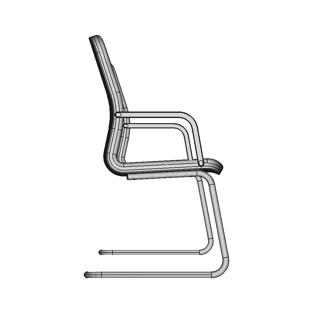 Feeling Cantilever Armchair 1 | Industrial CAD Design_0_270_degree_snapshot