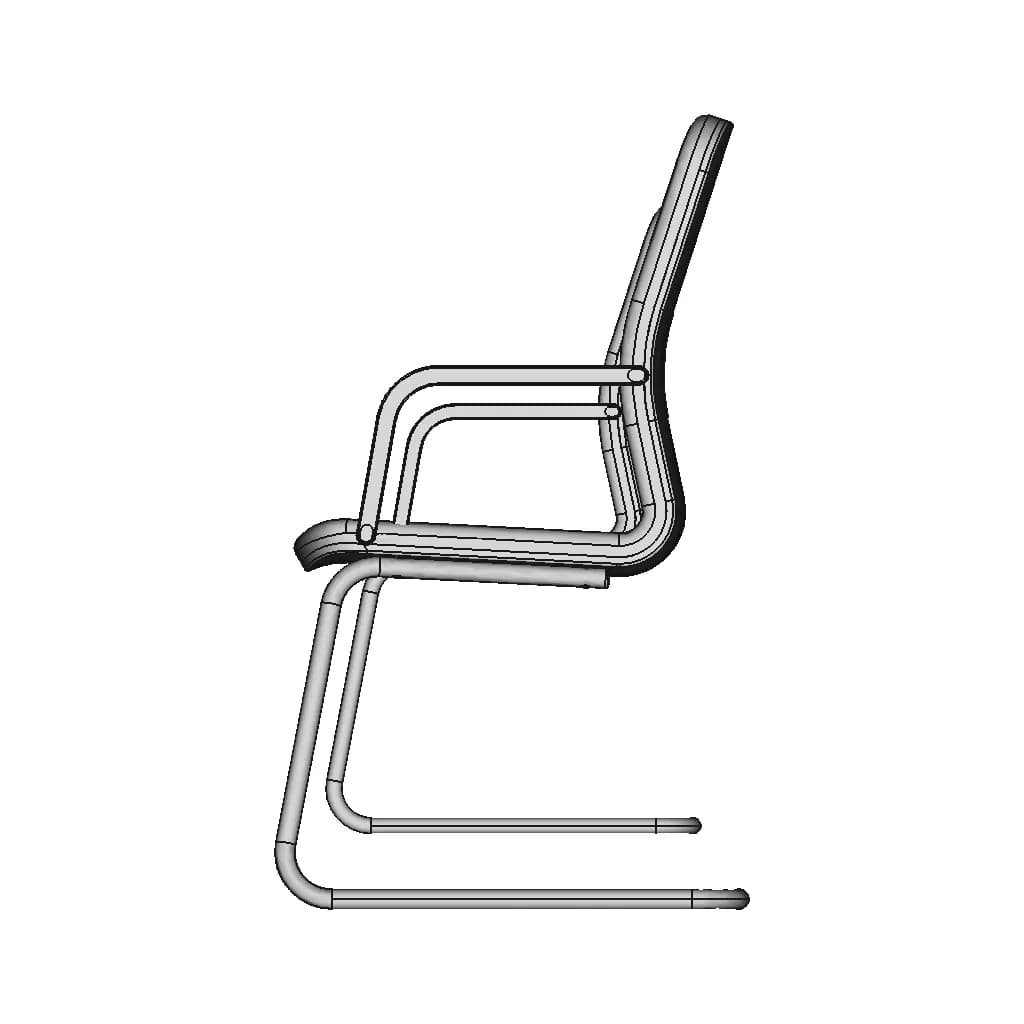 Feeling Cantilever Armchair 1 | Industrial CAD Design_0_90_degree_snapshot