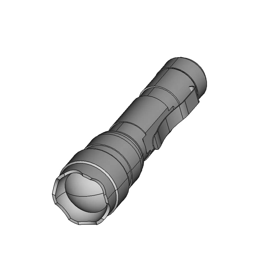 Ultrafire Uv Flashlight 395 405Nm Le788000140 1 | Industrial CAD Design_60_30_degree_snapshot
