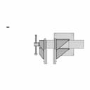 Generic Fabricated Right Hand 15Mm Offset Bench Vice | Industrial CAD Design_0_0_degree_snapshot