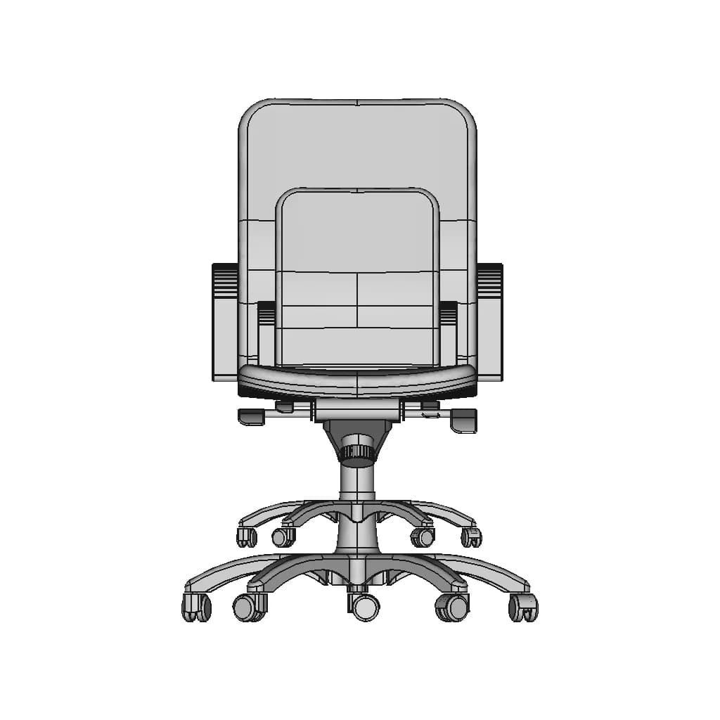 Feeling Office Armchair 1 | Industrial CAD Design_0_0_degree_snapshot