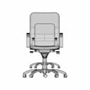 Feeling Office Armchair 1 | Industrial CAD Design_0_0_degree_snapshot