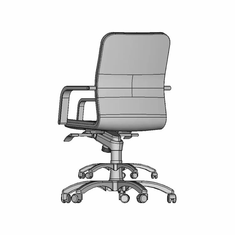 Feeling Office Armchair 1 | Industrial CAD Design