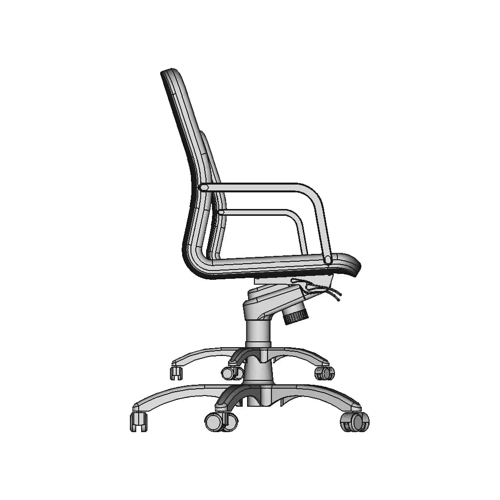 Feeling Office Armchair 1 | Industrial CAD Design_0_270_degree_snapshot