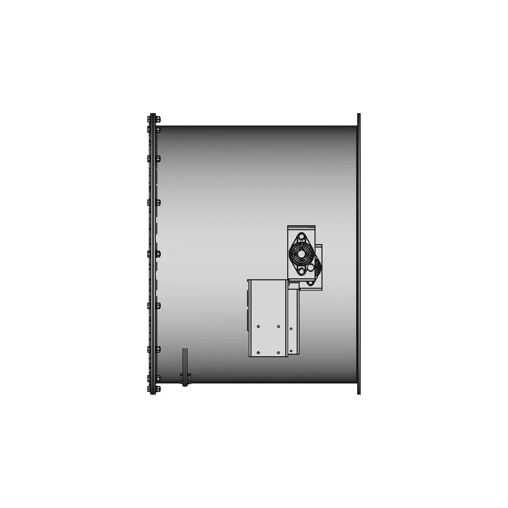 Pipe With Flap 1 | Industrial CAD Design_0_90_degree_snapshot