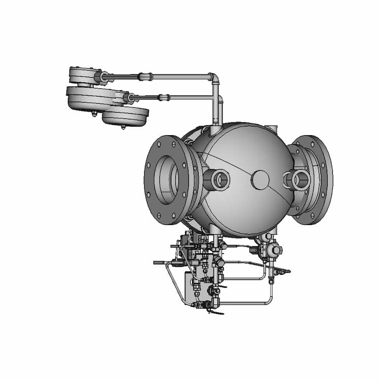 Deluge Valve 8 In 1 | Industrial CAD Design