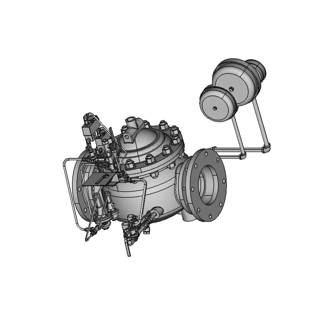 Deluge Valve 8 In 1 | Industrial CAD Design_60_30_degree_snapshot