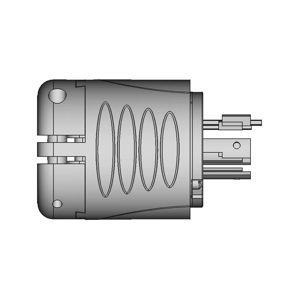 Nema L15 20 Twist Lock Plug 1 | CAD Model for Energy Systems_0_270_degree_snapshot
