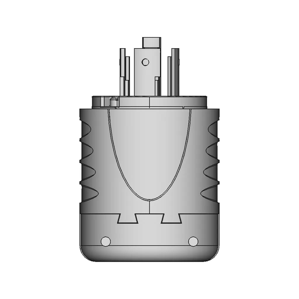 Nema L15 20 Twist Lock Plug 1 | CAD Model for Energy Systems_90_0_degree_snapshot