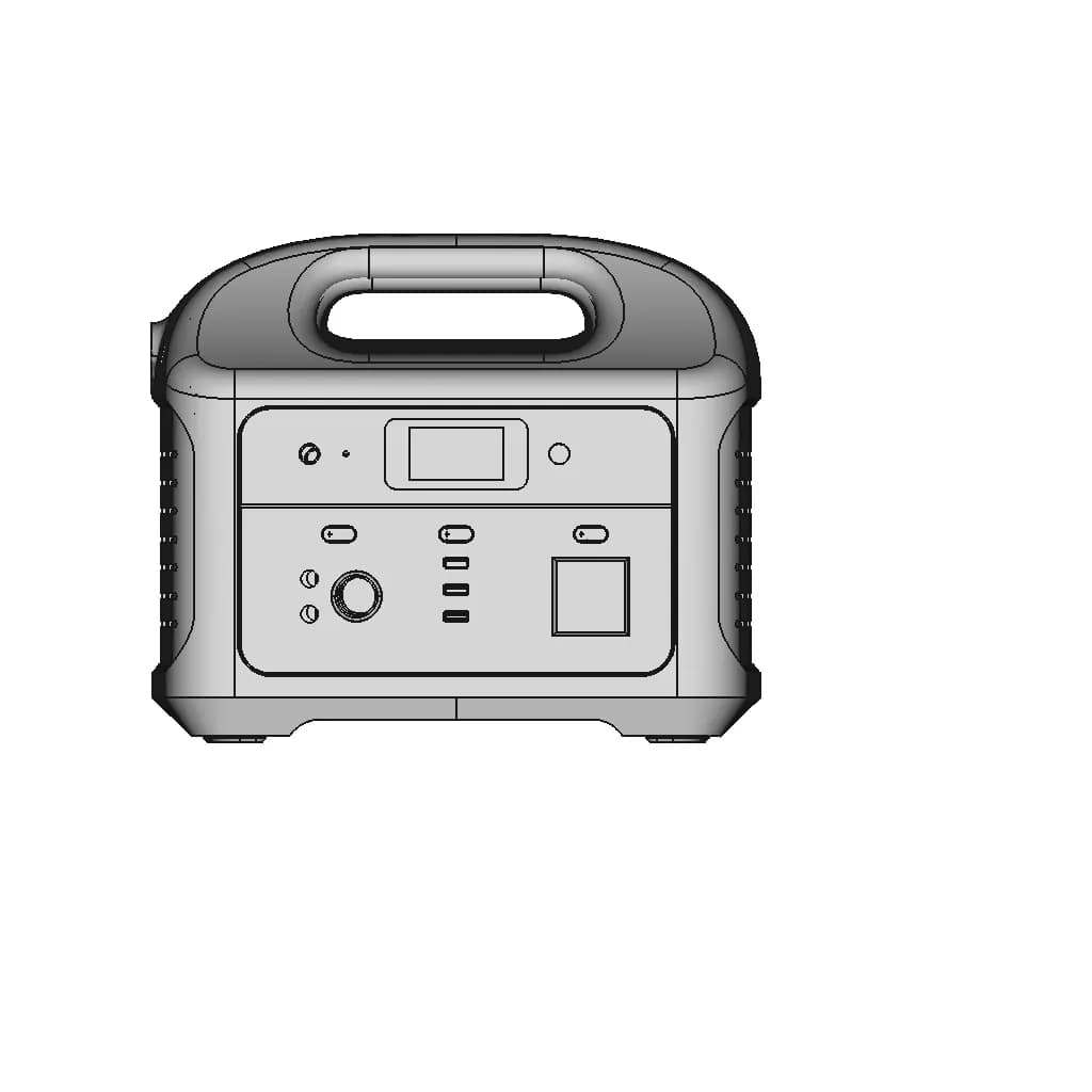 Outdoor Portable Power Supply Esb50 1 | CAD Model for Energy Systems_0_90_degree_snapshot