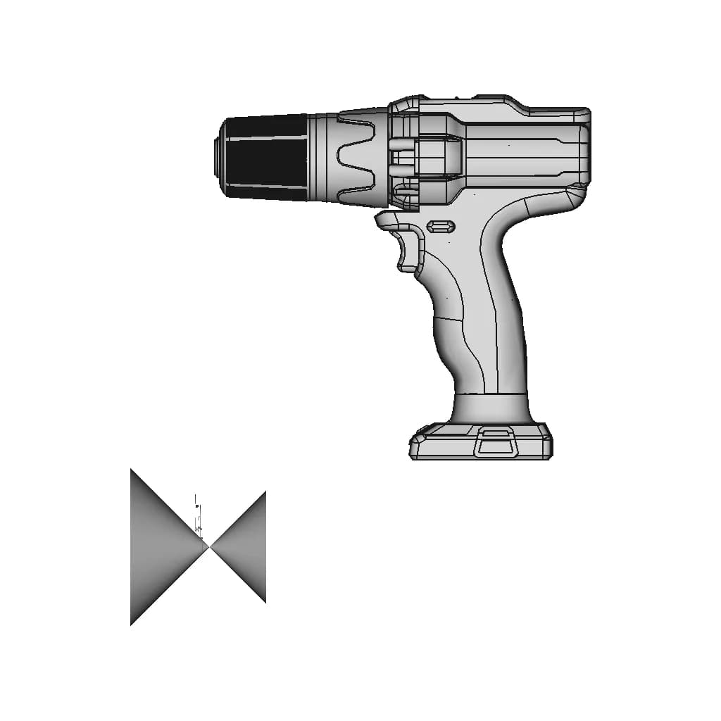 Cordless Drill Driver 1 | Industrial CAD Design_0_90_degree_snapshot