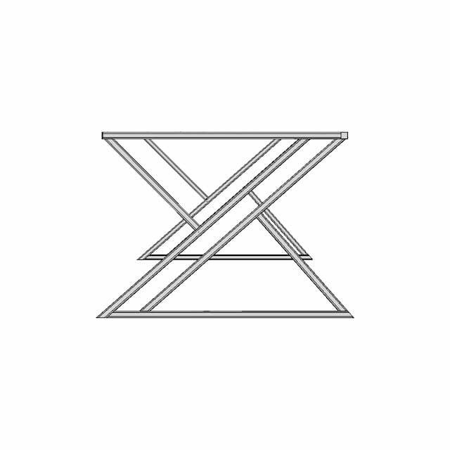 Modern Metal Table 1 | Industrial CAD Design