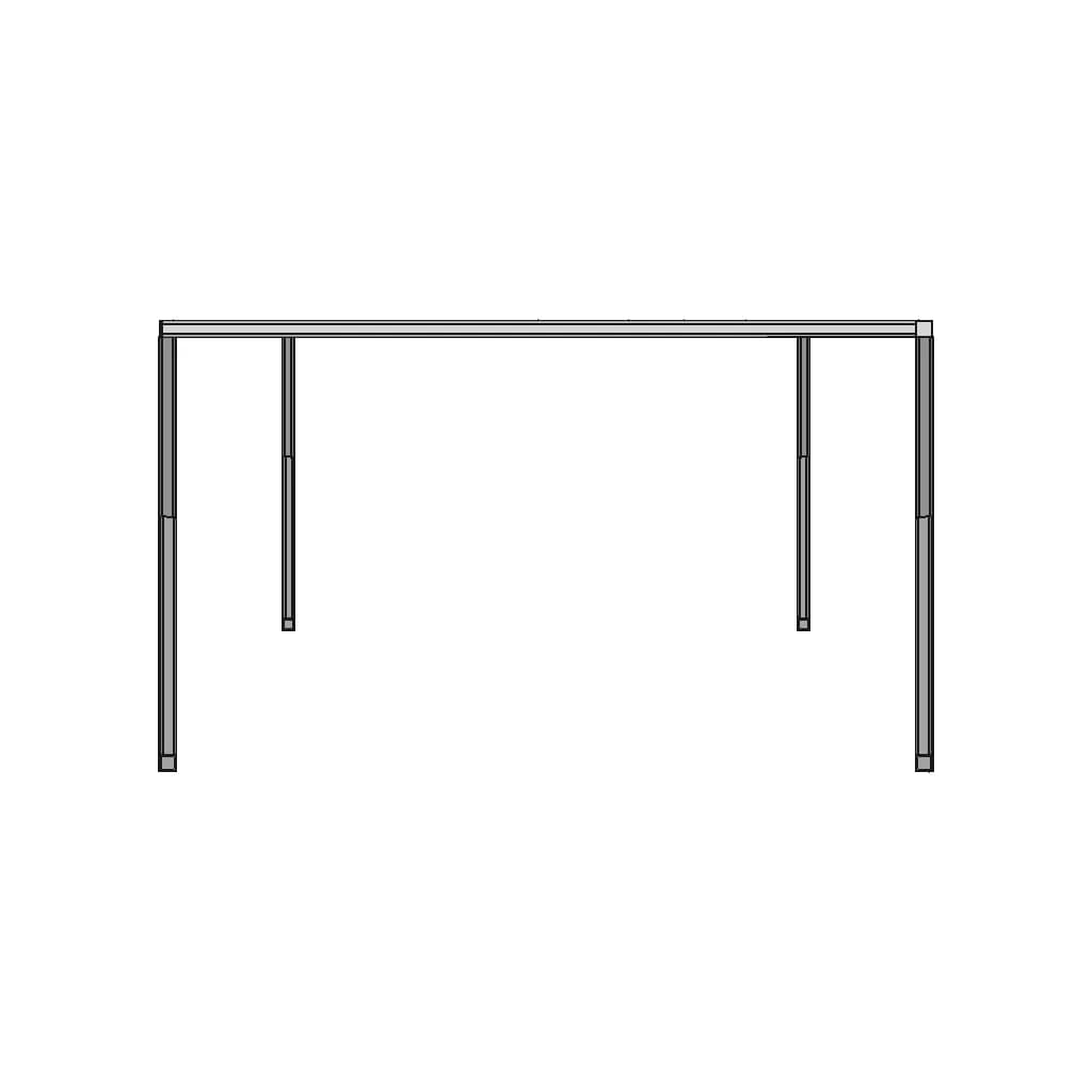 Modern Metal Table 1 | Industrial CAD Design_0_90_degree_snapshot