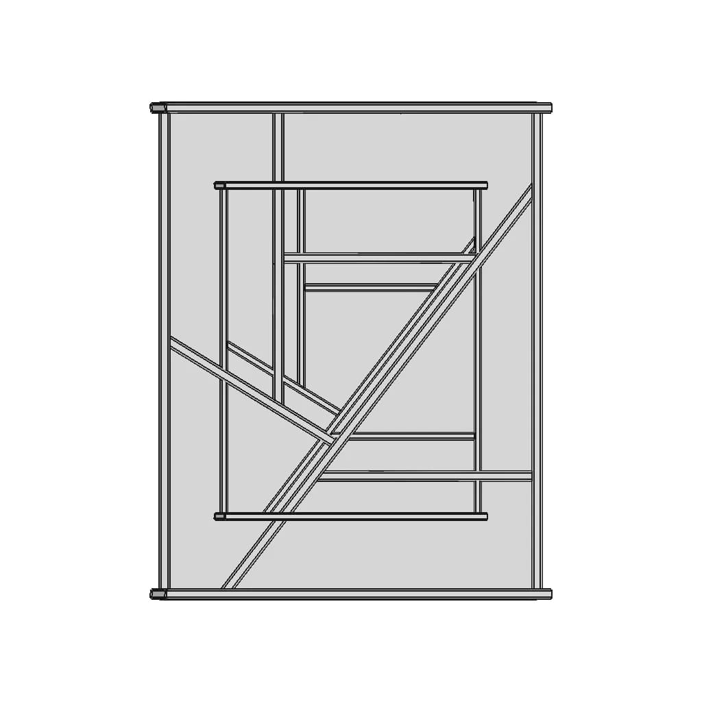 Modern Metal Table 1 | Industrial CAD Design_90_0_degree_snapshot