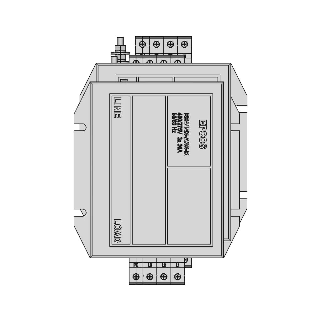 Epcos Emi Filter B84143 A36 R 1 | CAD Model for Energy Systems_90_0_degree_snapshot
