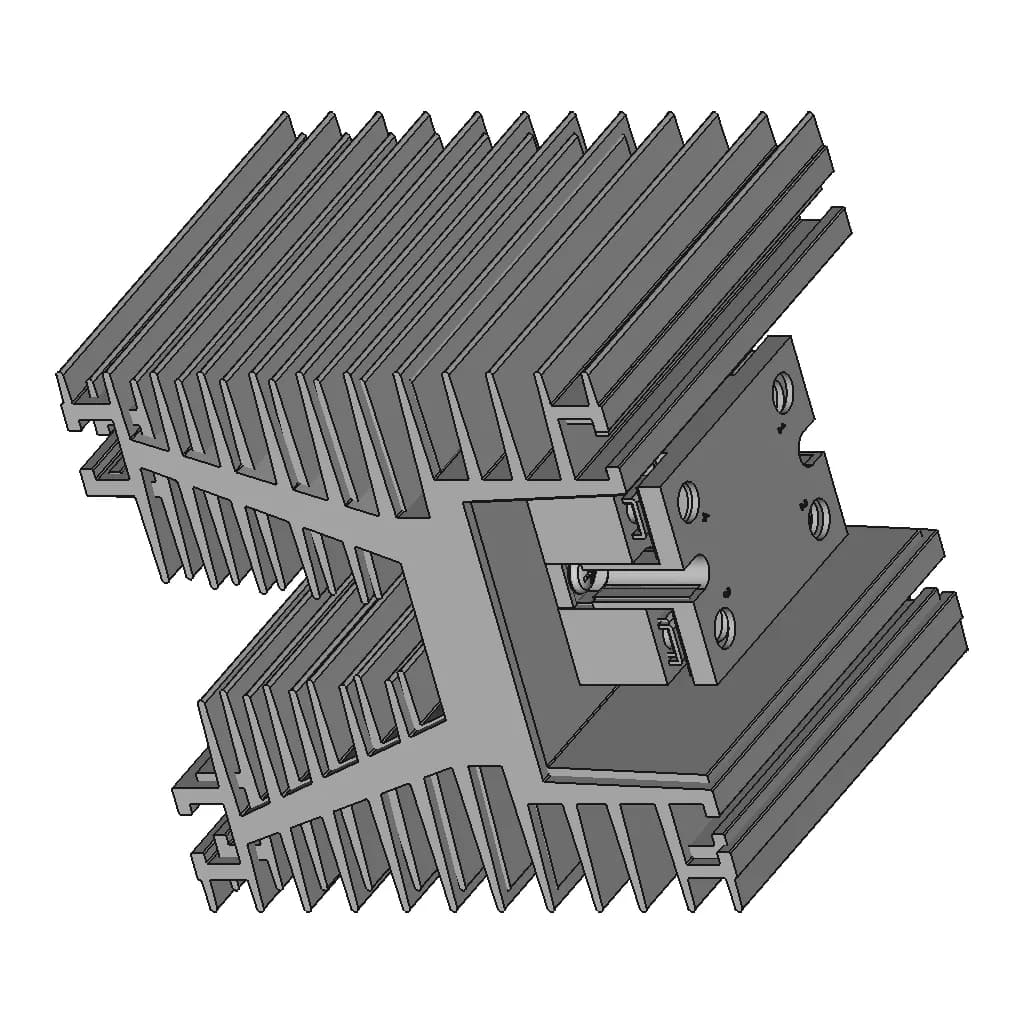 Solid State Relay 40A With Heatsink Novus 1 | Industrial CAD Design_60_30_degree_snapshot