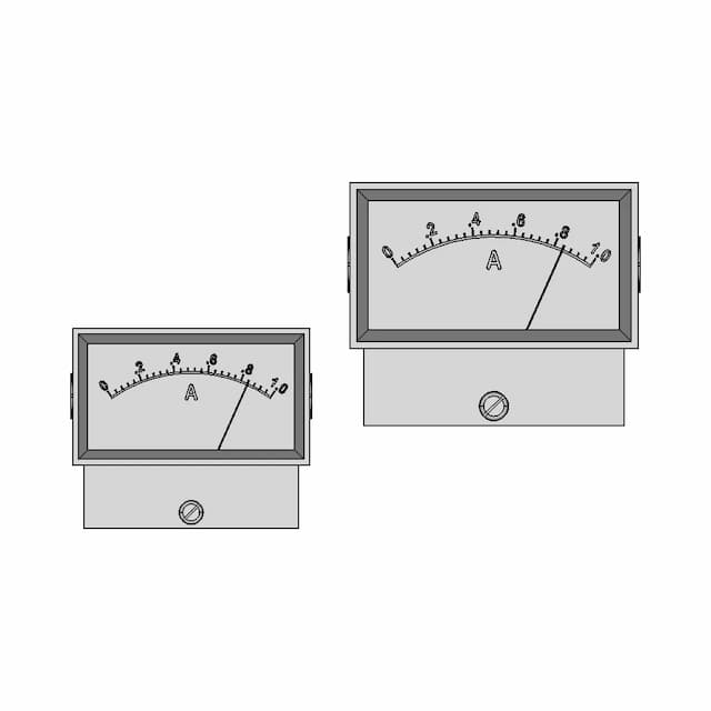 Panel Meter 85C17 0 1000Ma 1 | CAD Model for Energy Systems