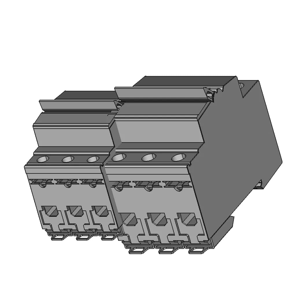 Hager Circuit Breaker Mbn 3Xx Series 1 | CAD Model for Energy Systems_60_30_degree_snapshot