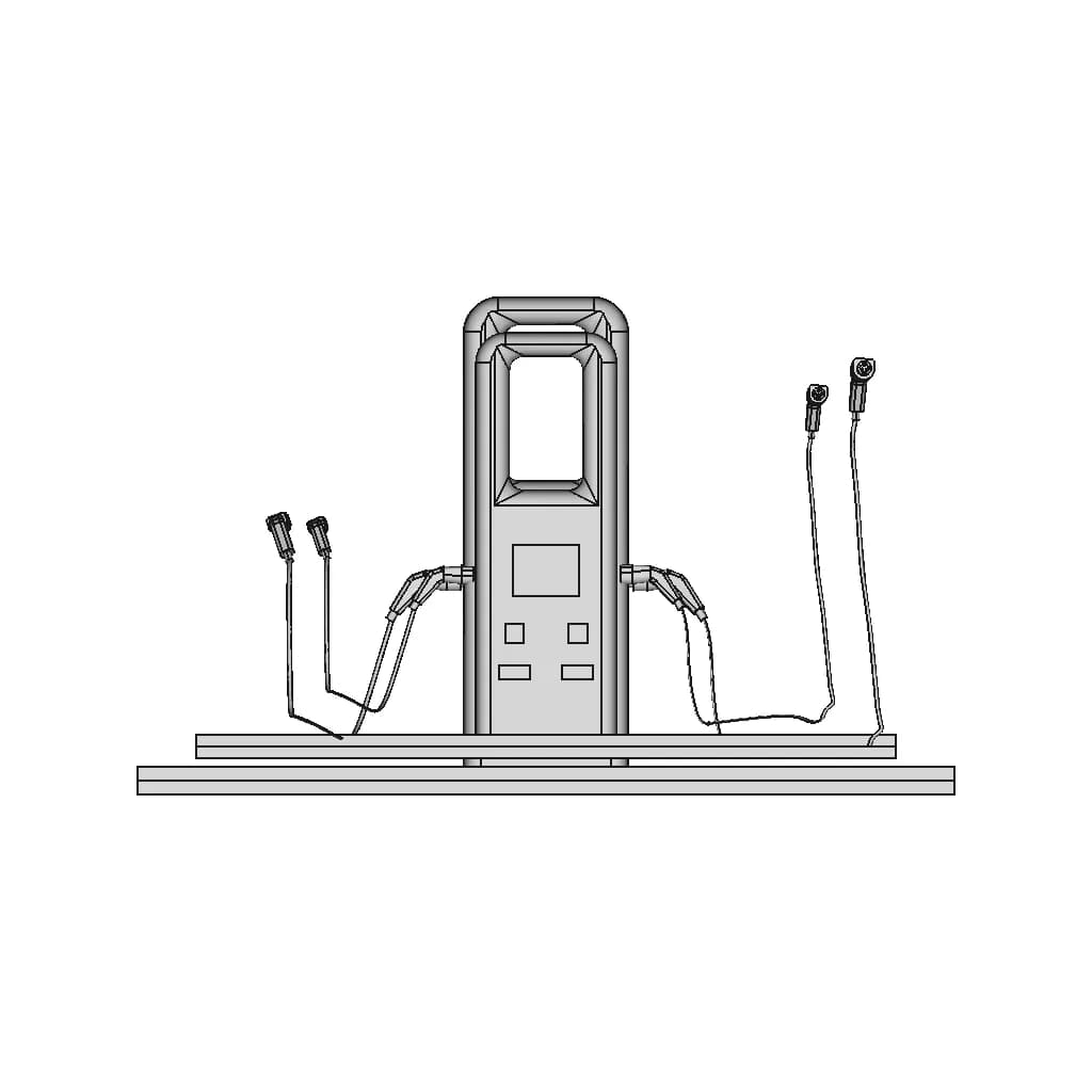 Electric Vehicle Charging Station 2 | CAD Model for Energy Systems_0_0_degree_snapshot