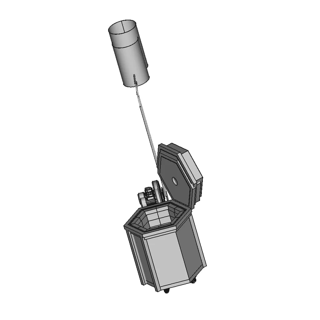 Waste Oil Furnace 2 | CAD Model for Energy Systems_60_30_degree_snapshot