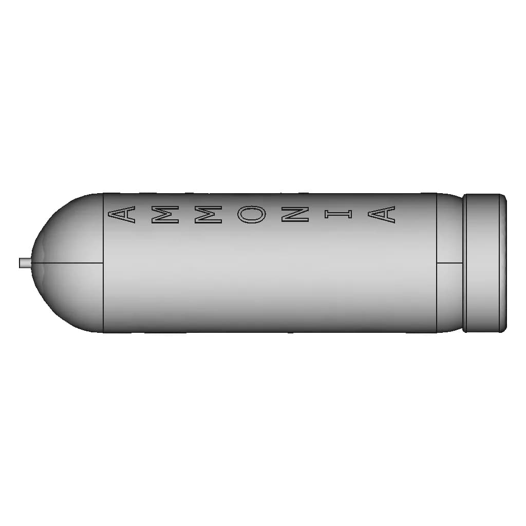 Ammonia Nh3 Cylinder 1 | CAD Model for Energy Systems_270_0_degree_snapshot