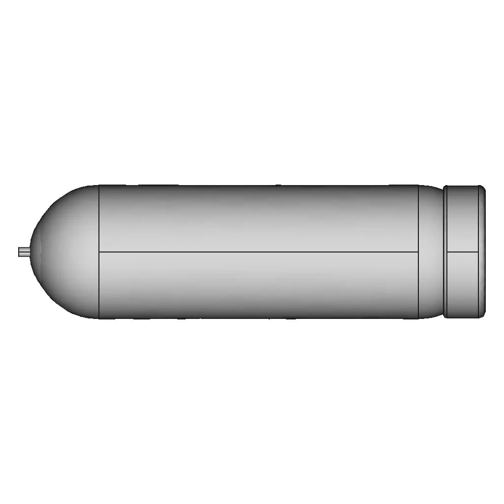 Ammonia Nh3 Cylinder 1 | CAD Model for Energy Systems_90_0_degree_snapshot