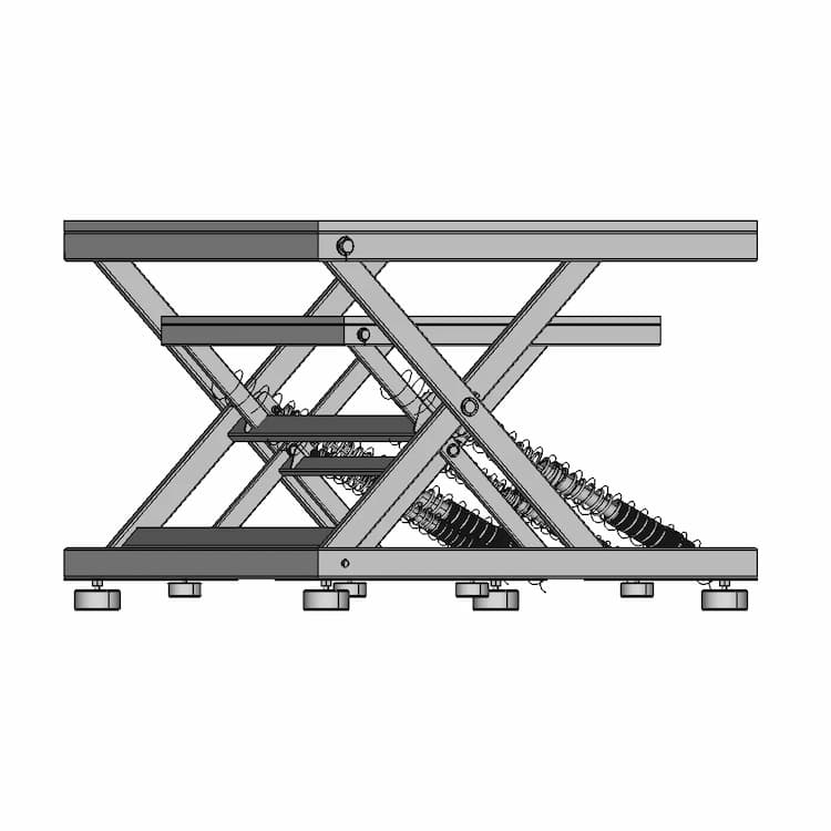 Mesa Pantografica Com Molas 1 | Industrial CAD Design
