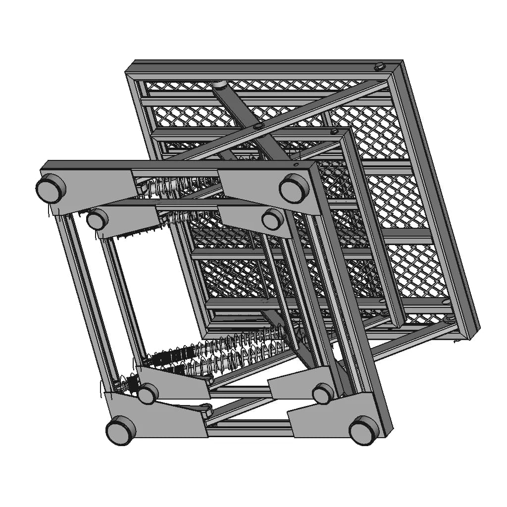 Mesa Pantografica Com Molas 1 | Industrial CAD Design_60_30_degree_snapshot