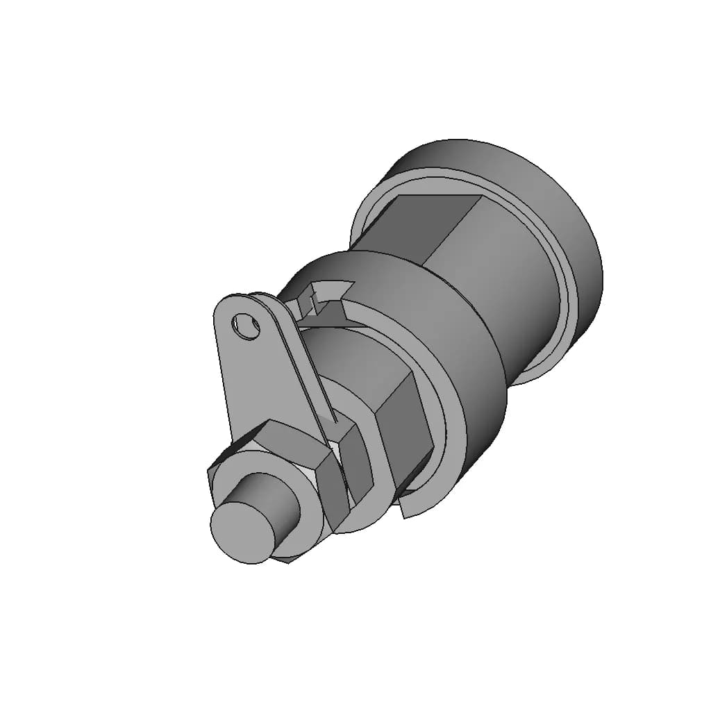 Banana Connector For Multimeter 1 | CAD Model for Energy Systems_60_30_degree_snapshot