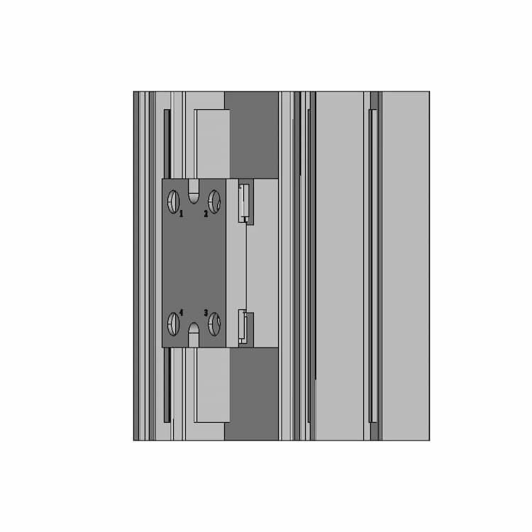 Solid State Relay 25A With Heatsink Novus 1 | Industrial CAD Design