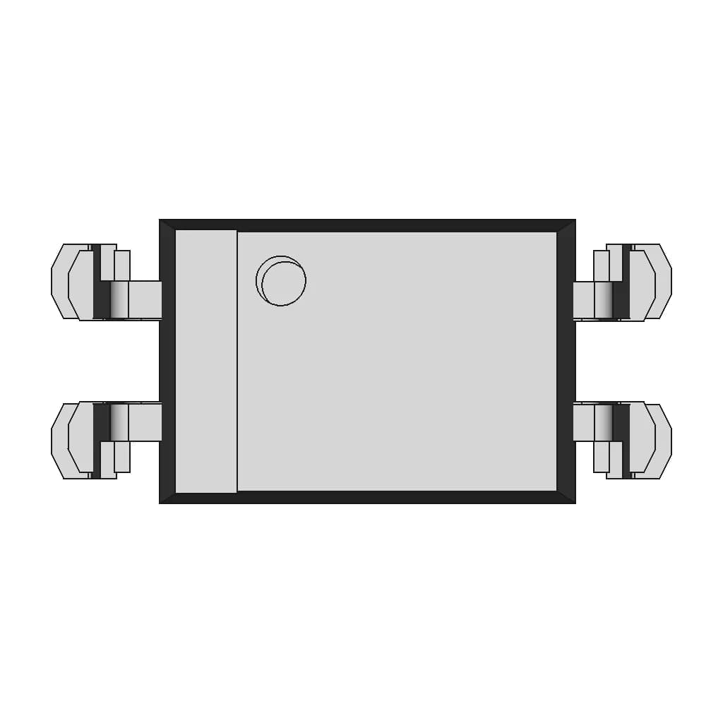 Smt Wide Gullwing Lead Form 1 | CAD Model for Energy Systems_0_0_degree_snapshot