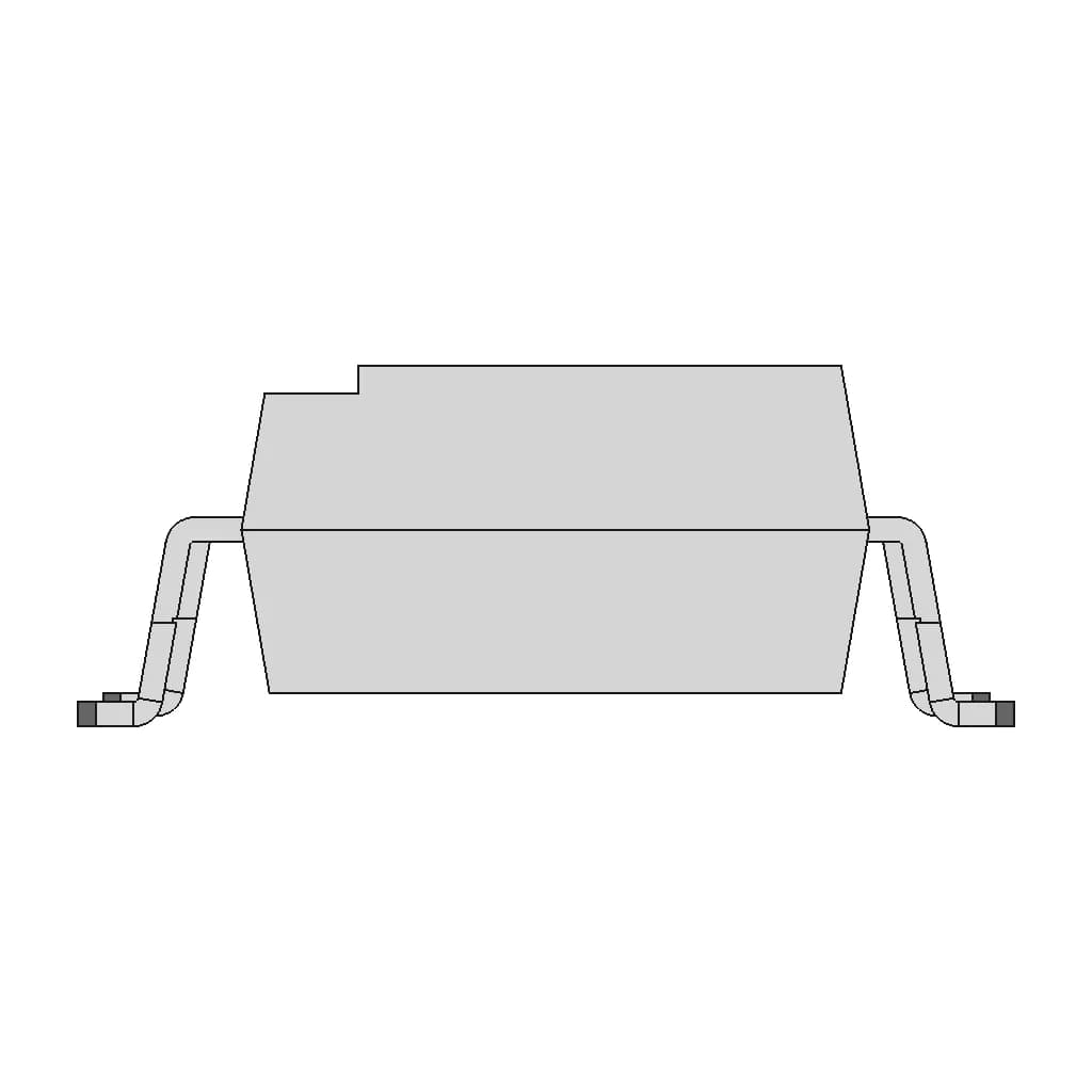 Smt Wide Gullwing Lead Form 1 | CAD Model for Energy Systems_90_0_degree_snapshot