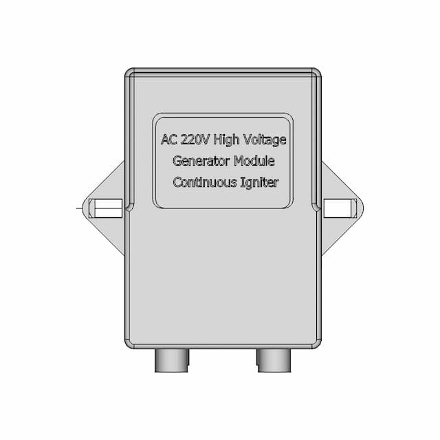 Ac 220V High Voltage Generator Module Continuous Igniter | CAD Model for Energy Systems