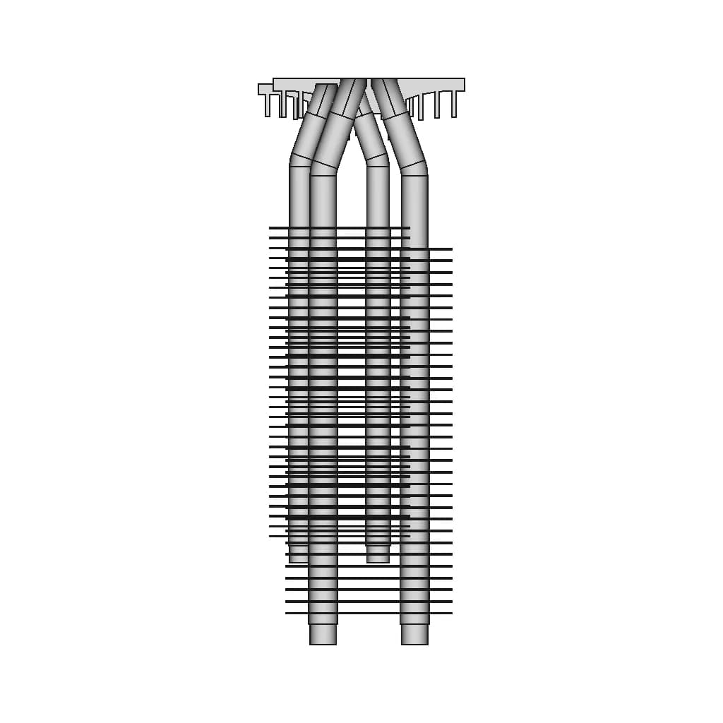 Two Copper Tube Radiators 1 | CAD Model for Energy Systems_0_270_degree_snapshot