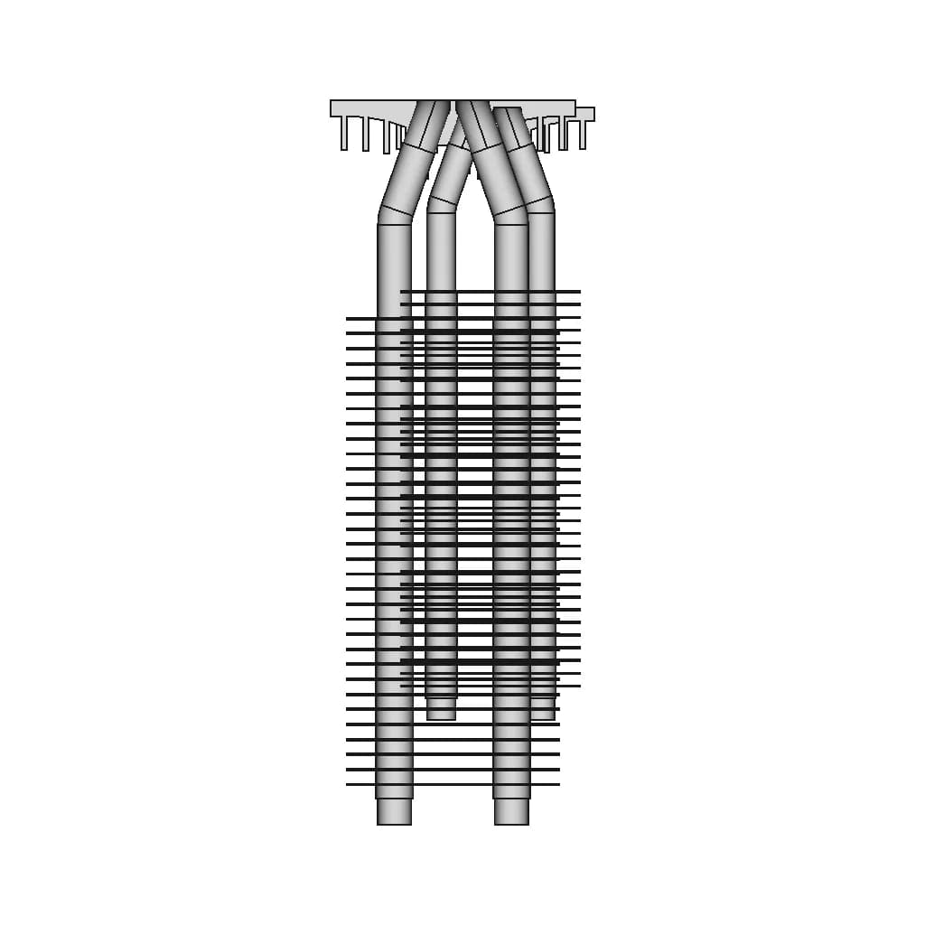 Two Copper Tube Radiators 1 | CAD Model for Energy Systems_0_90_degree_snapshot