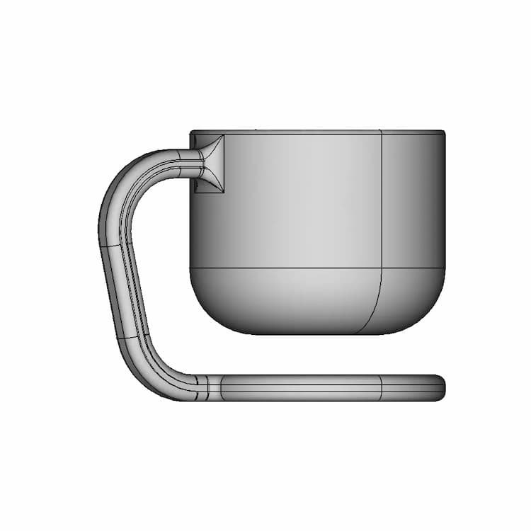 Wood Cup 3 | Industrial CAD Design