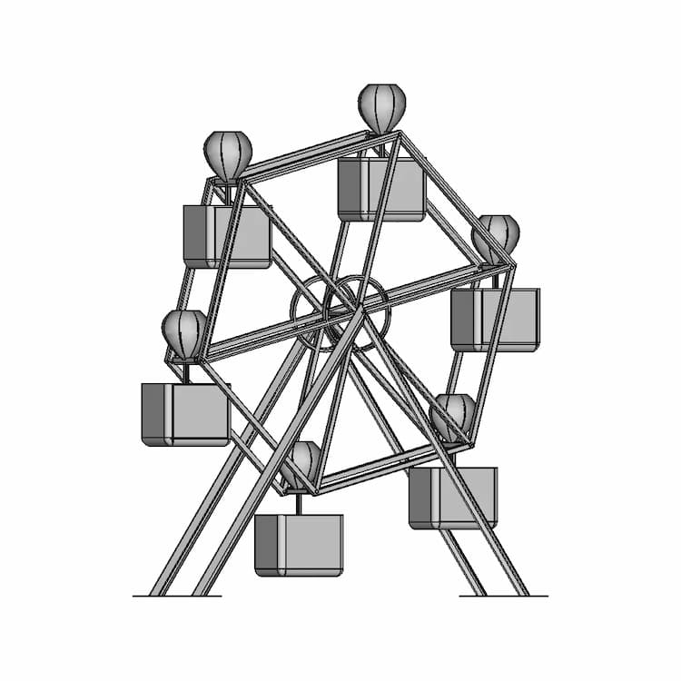 Ferriswhell 1 | Industrial CAD Design