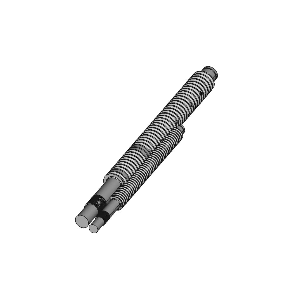 Sfu2505 Ball Screw Fusion 360 Model Customizable 1 | Industrial CAD Design_60_30_degree_snapshot