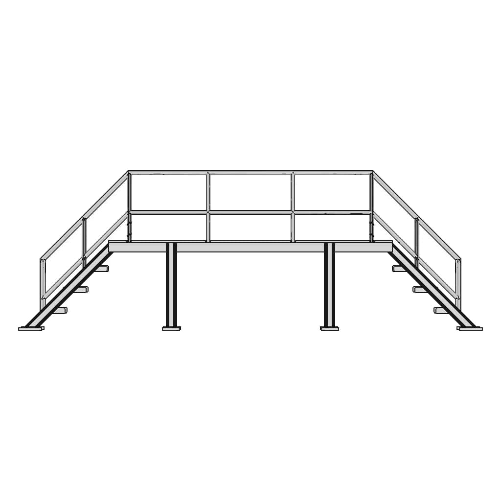 Steel Stair 45 | Industrial CAD Design_0_0_degree_snapshot
