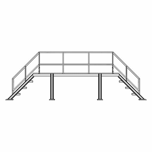Steel Stair 45 | Industrial CAD Design