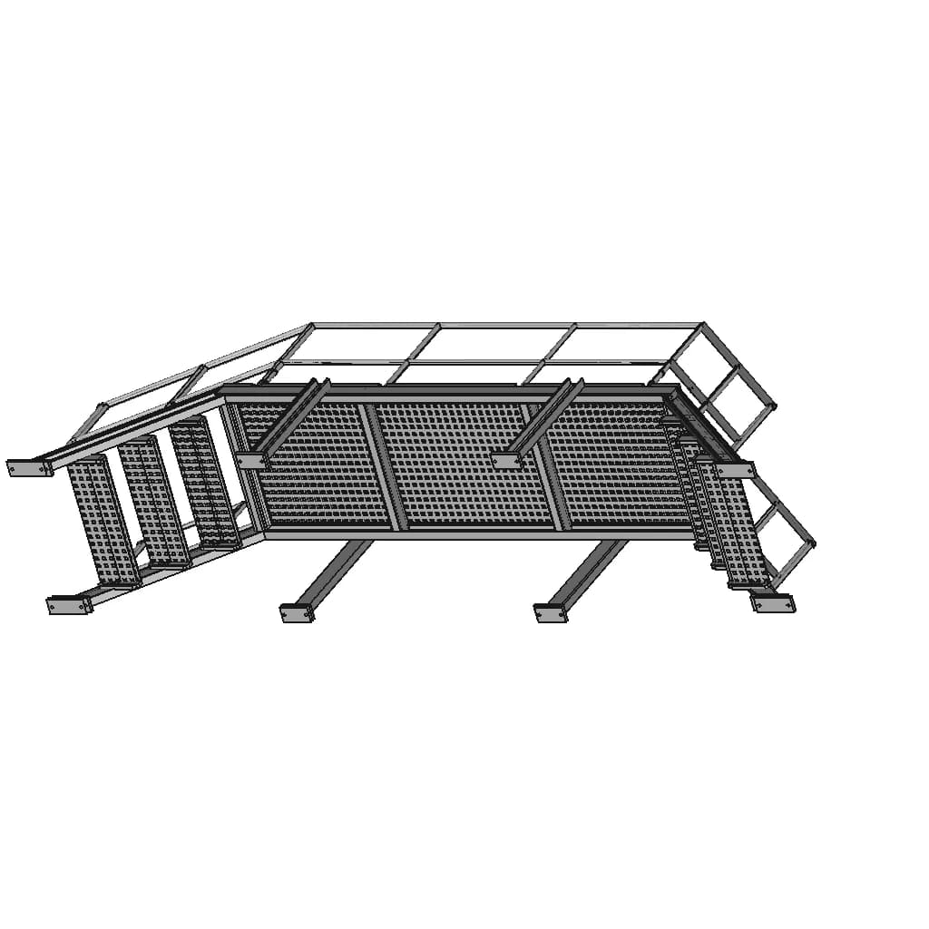 Steel Stair 45 | Industrial CAD Design_60_30_degree_snapshot