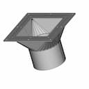 Transition From A Square Tube To A Circular | Industrial CAD Design_60_30_degree_snapshot