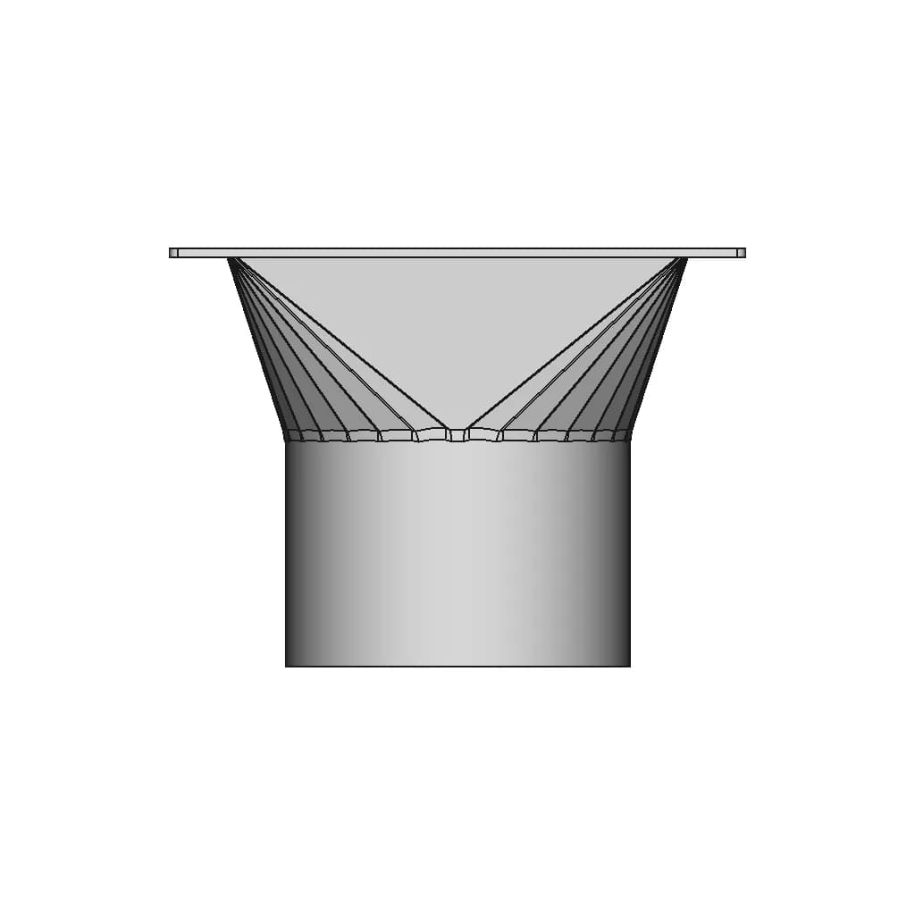 Transition From A Square Tube To A Circular | Industrial CAD Design_90_0_degree_snapshot