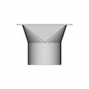 Transition From A Square Tube To A Circular | Industrial CAD Design_90_0_degree_snapshot