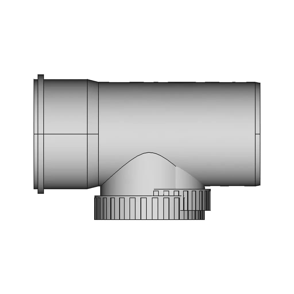 Ht Reinigungsrohrstuck Dn 110 1 | Industrial CAD Design_0_90_degree_snapshot