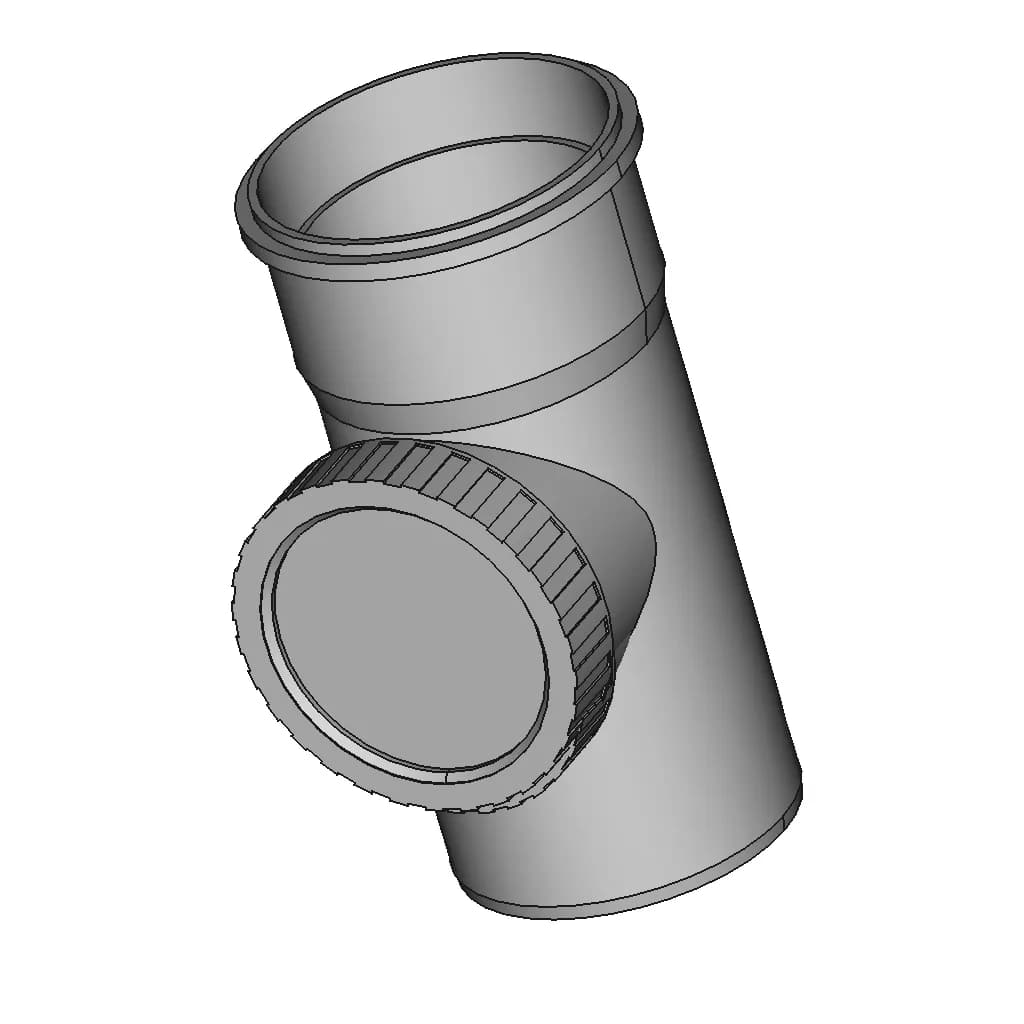 Ht Reinigungsrohrstuck Dn 110 1 | Industrial CAD Design_60_30_degree_snapshot