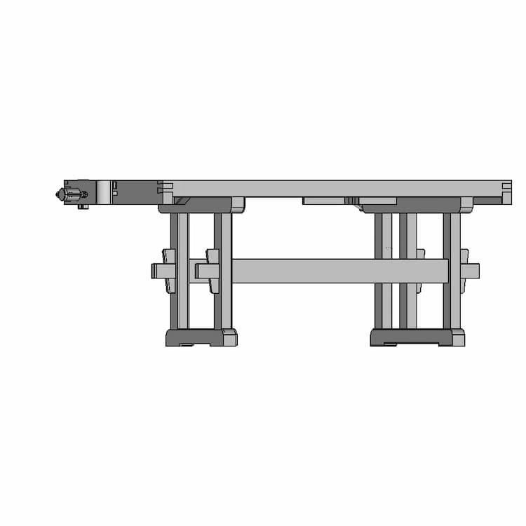 Carpenter S Workbench Length 2200 Mm 1 | Industrial CAD Design