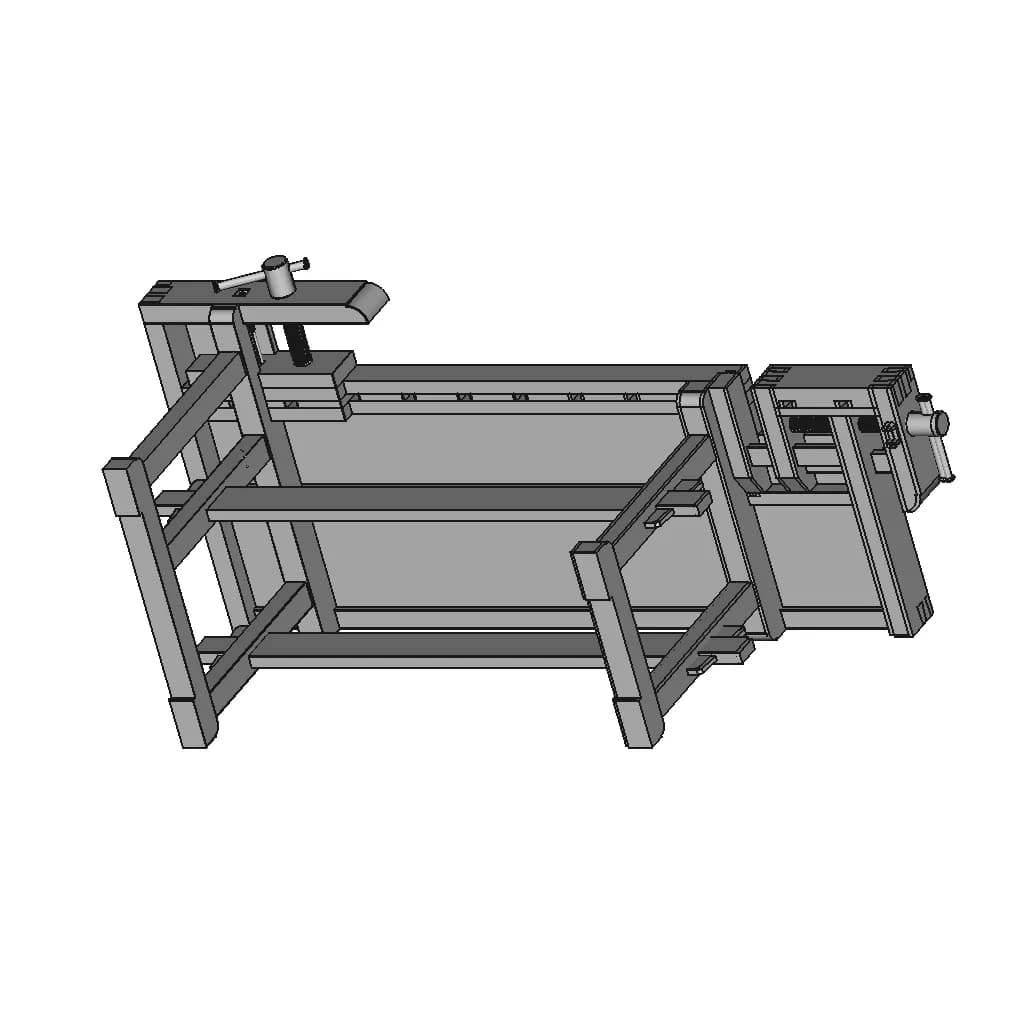 Carpenter S Workbench Length 2200 Mm 1 | Industrial CAD Design_60_30_degree_snapshot