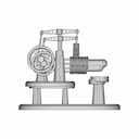 A Tealight Candle Drive Stirling Engine 1 | Industrial CAD Design_0_0_degree_snapshot